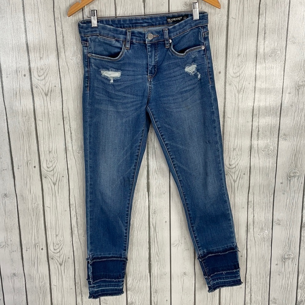 Blank NYC Crybaby Raw Hem Skinny Jeans